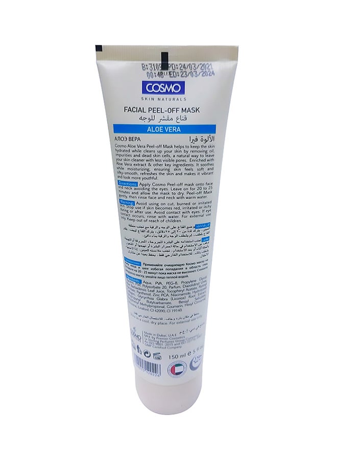 COSMO Facial Peel-Off Mask Aloe Vera 150ml  - Image 2