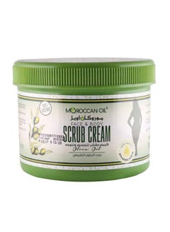 Moroccan Oil Olive Face & Body Scrub Cream Green 500ml  - Image 1