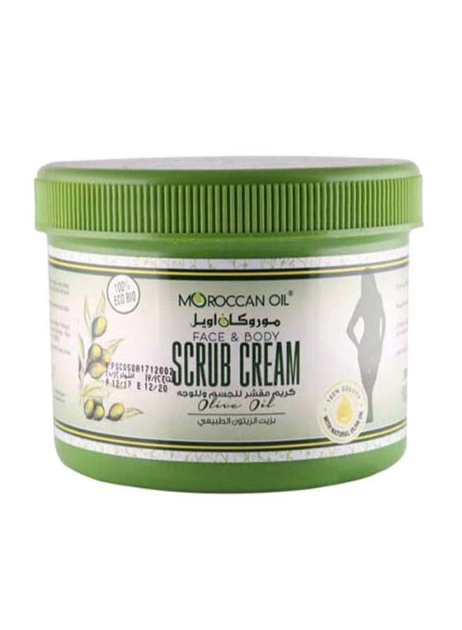 Moroccan Oil Olive Face & Body Scrub Cream Green 500ml  - Image 1