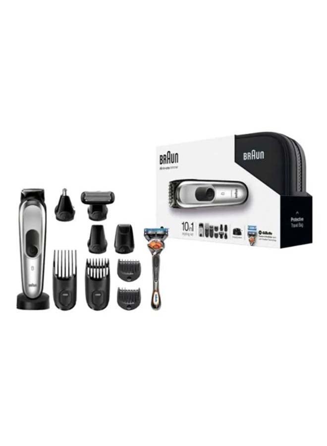 10-In-1 Rechargeable Multi-Grooming Styling Kit Black/Silver - v1638784801/N38506341A_2