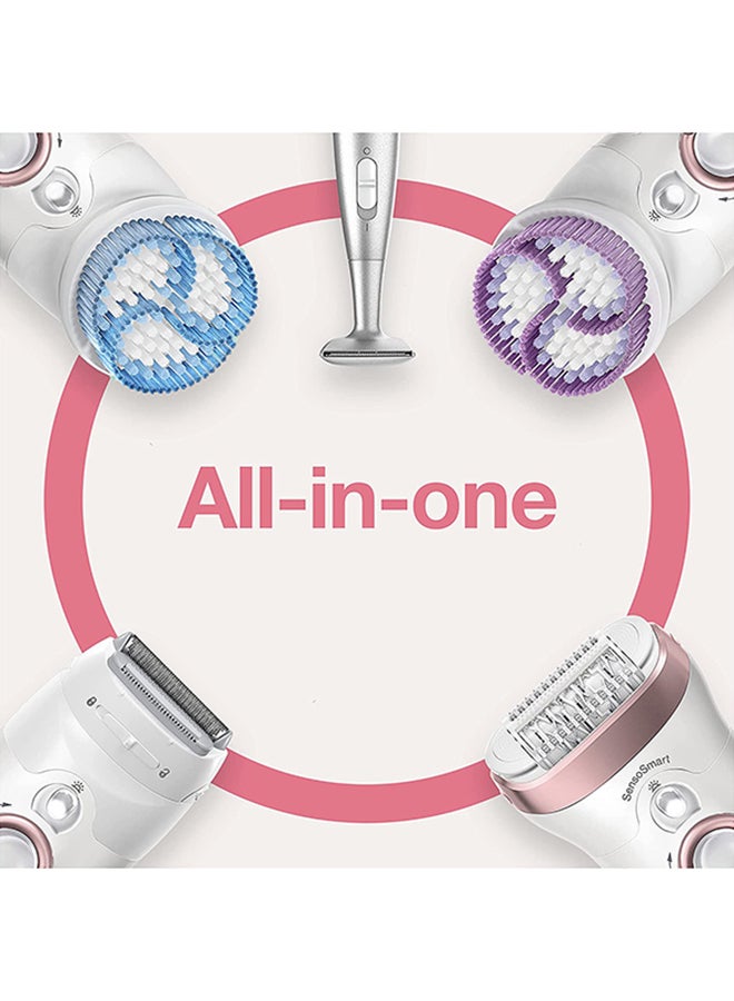 BRAUN - Silk-Epil 9 9/980 SkinSpa SensoSmart Epilator Set White/ Rose Gold - Image 1