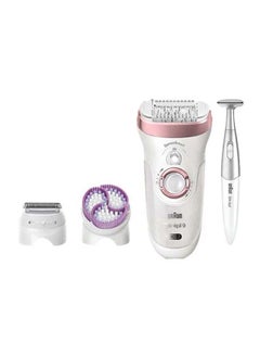Silk-Epil 9 9/980 SkinSpa SensoSmart Epilator Set White/ Rose Gold