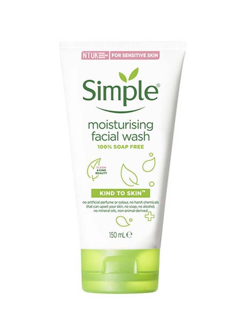 Moisturising Face Wash For Naturally Healthy Skin Soap Free 150ml
