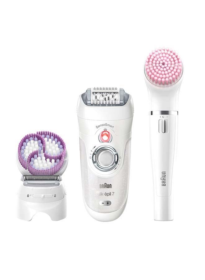BRAUN - Silk-Epil 7 SES 7885 SensoSmart Beauty With 4 Attachments White - Image 1