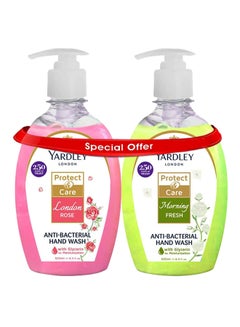 Pack Of 2 Antibacterial Handwash London Rose With Morning Fresh 500ml - v1638784885/N39788023A_1