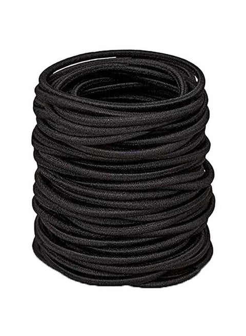 40-Piece Elastics Hair Ties Black