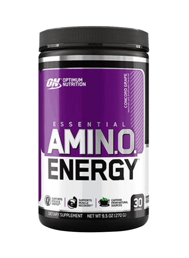 Optimum Nutrition Essential Amino Energy Dietary Supplement-Concord Grape-30 Servings  - Image 1