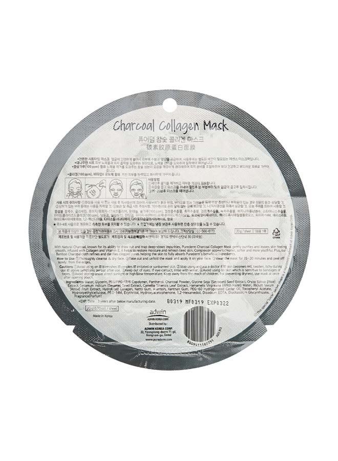 Purederm - Charcoal Collagen Mask Transparent 20grams - Image 1