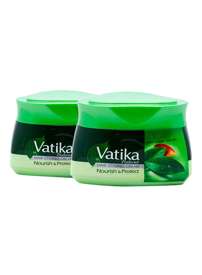 فاتيكا مجموعة من عبوتين كريم تصفيف الشعر للنساء نوريش آند بروتيكت سعة 140 مل