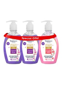 Pack Of 3 Antibacterial Handwash With Imperial Orchid And London Rose 750ml - v1638784965/N41218690A_1