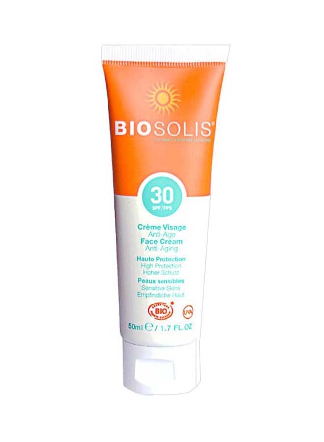 BIOSOLIS Organic Anti-Aging Face Cream SPF 30 50ml - Image 1