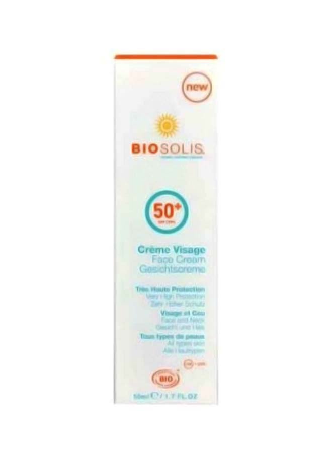 BIOSOLIS Organic Face Cream SPF 50+ 50ml - Image 2