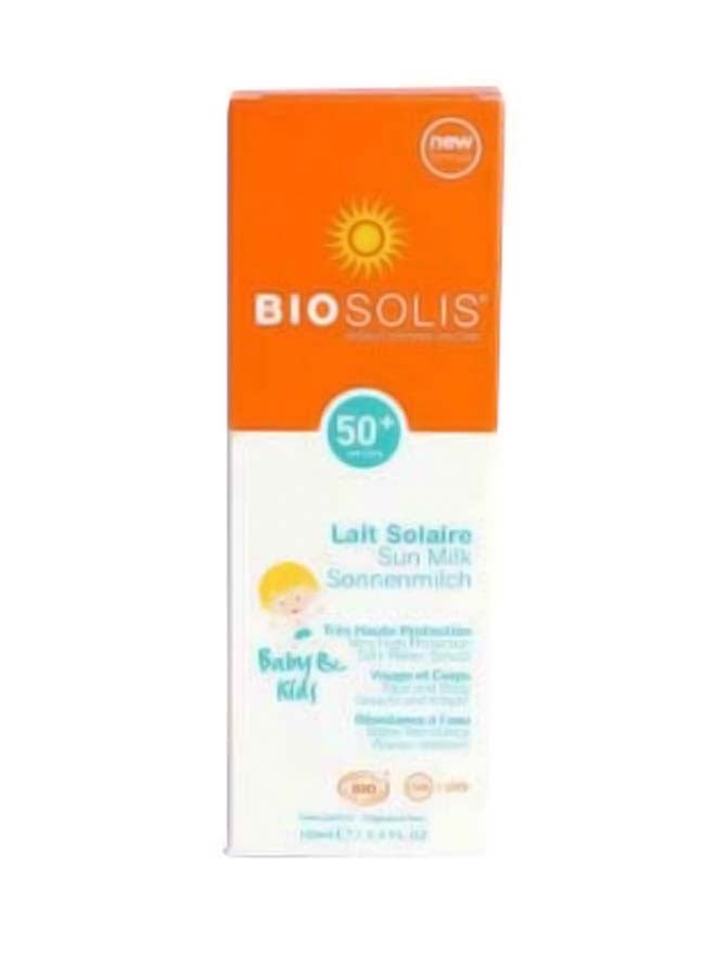 BIOSOLIS Organic Sun Milk  SPF 50+ - Image 2