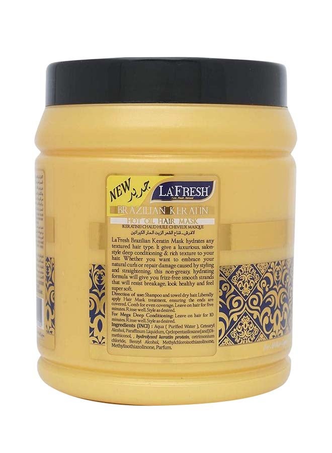 LA FRESH Brazilian Keratin Hot Oil Hair Mask Gold,Blue,Brown 1000ml  - Image 2