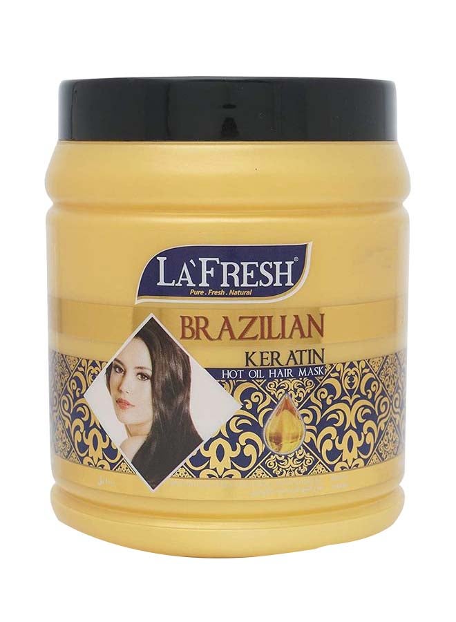 LA FRESH Brazilian Keratin Hot Oil Hair Mask Gold,Blue,Brown 1000ml  - Image 1