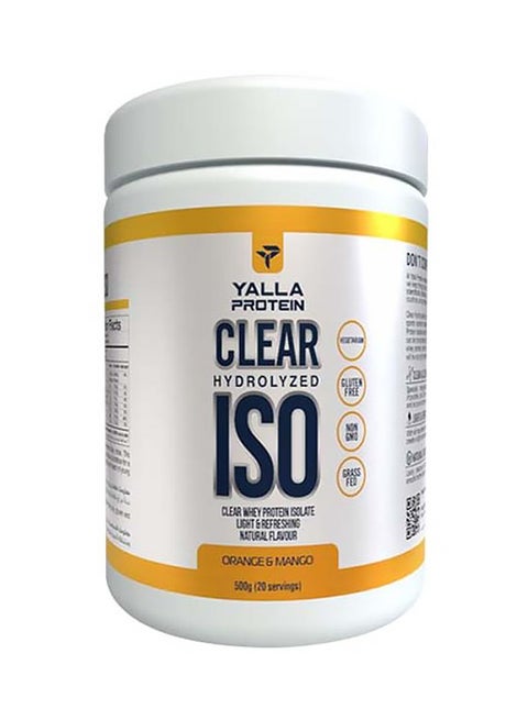 Clear Hydrolyzed ISO Orange And Mango 0.5kg 20 Servings