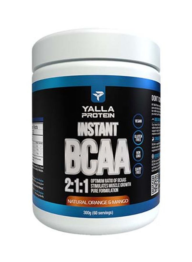 Yalla Protein Instant BCAA 2:1:1 Natural Orange And Mango 0.30kg 60 Servings  - Image 1