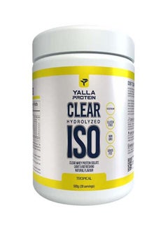 Yalla Protein Clear Hydrolyzed ISO Tropical 0.5kg 20 Servings  - Image 1