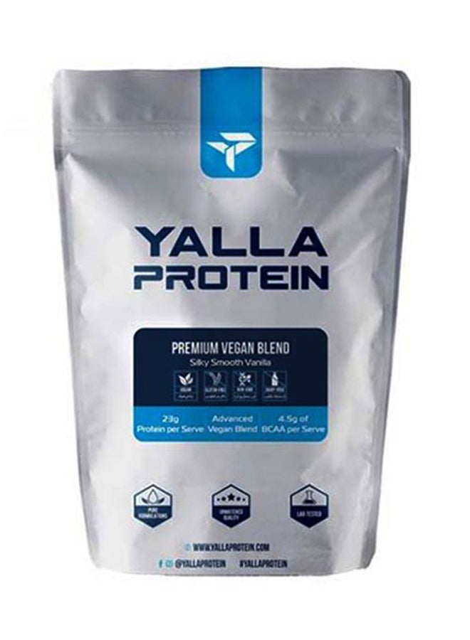 Yalla Protein Premium Vegan Blend - Silky Smooth Vanilla - 1kg (28 servings)  - Image 1