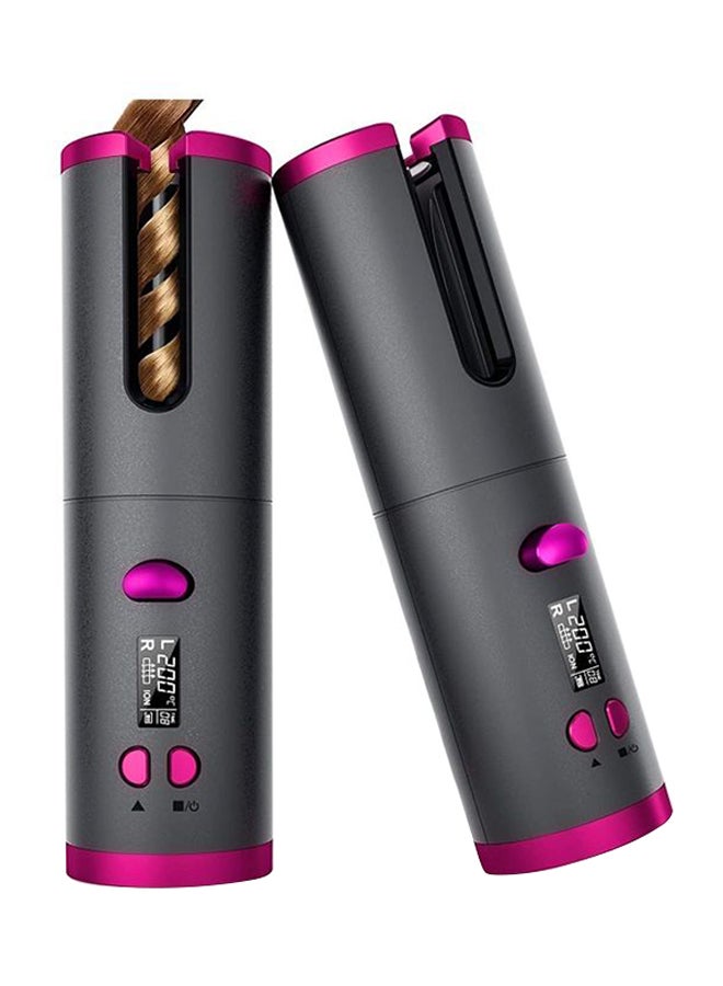 Automatic Cordless Auto Hair Curler and LCD Display with Accessories