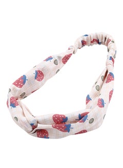 Checked Strawberry Head Wrap Multicolour 20.2grams Multicolour 20.2grams