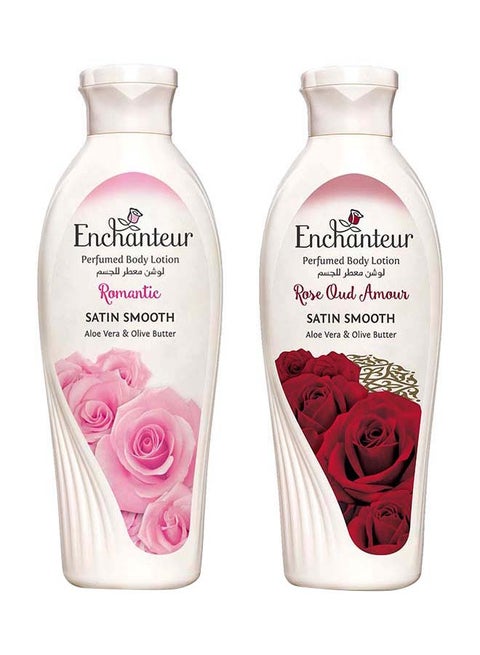 Lotion Assorted Romantic And Rose Oud Amour Multicolour 2x250ml