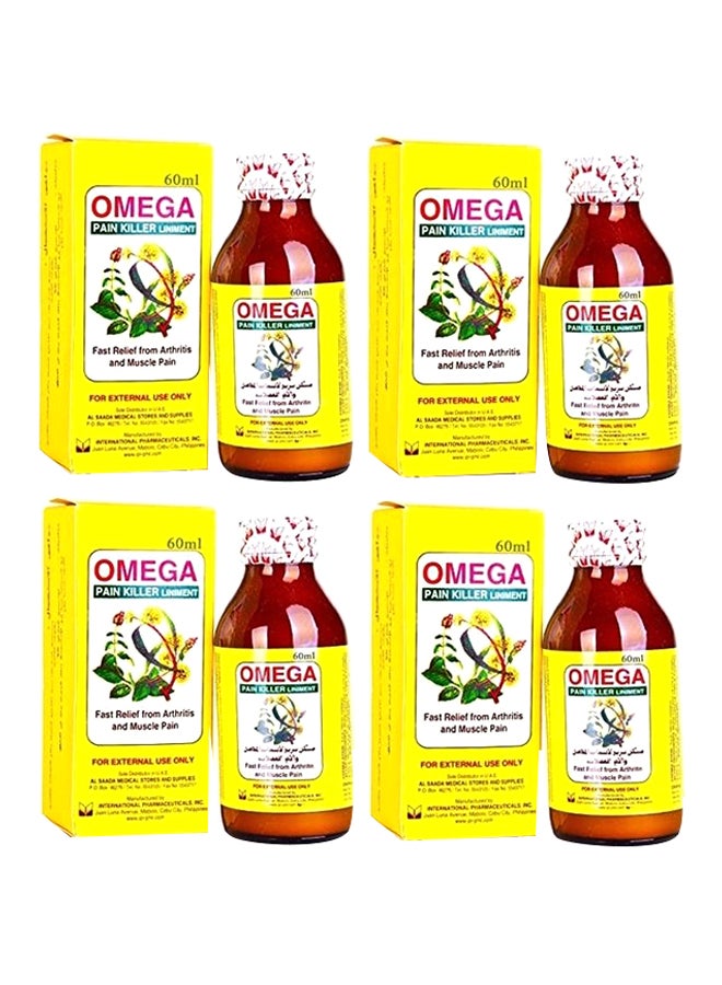 Omega 4-Piece Pain Killer Liniment 60ml  - Image 1