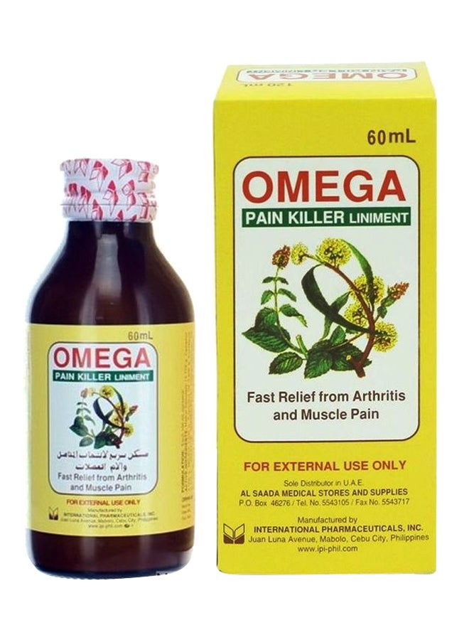 Omega 4-Piece Pain Killer Liniment 60ml  - Image 2