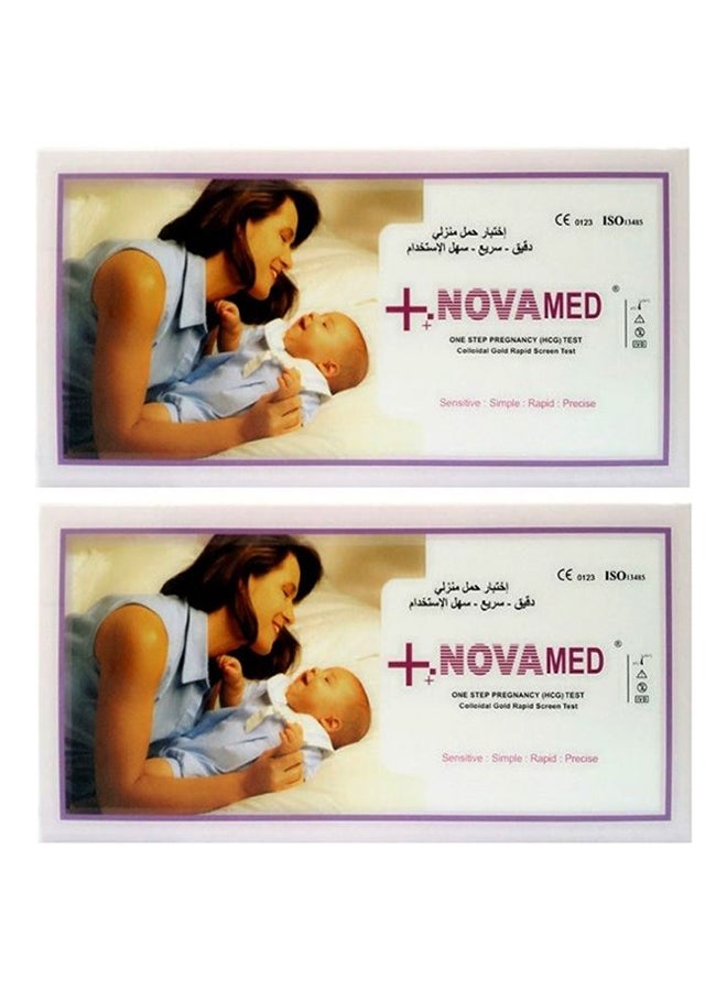 نوفا ميد - مجموعة اختبار الحمل بخطوة واحدة (HCG) من قطعتين - Image 1