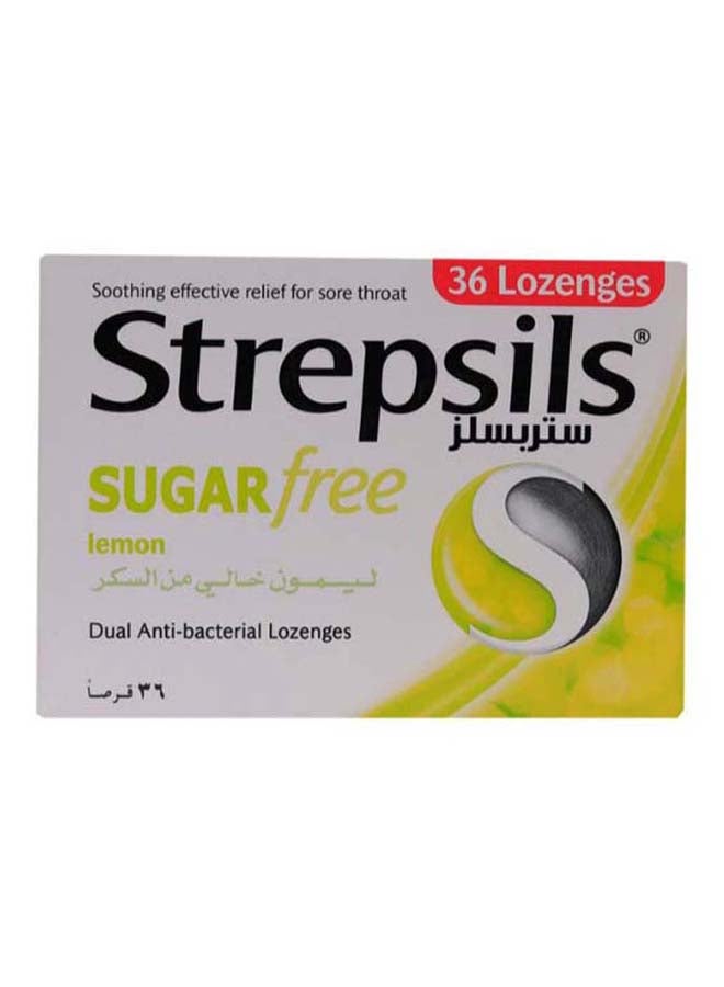Strepsils Lemon Sugar Free Sore Throat Lozenges 