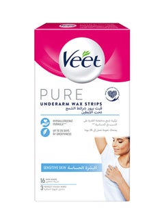 Pure Underarm Wax Strips 16