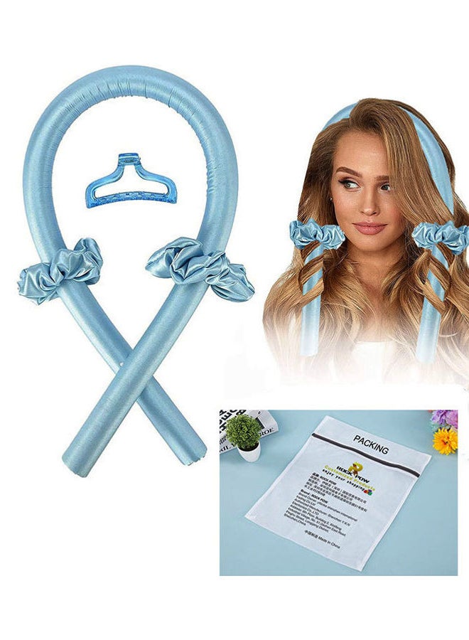 Heatless Curler Headband Set For Long Hair Blue - v1638785298/N49634767A_1