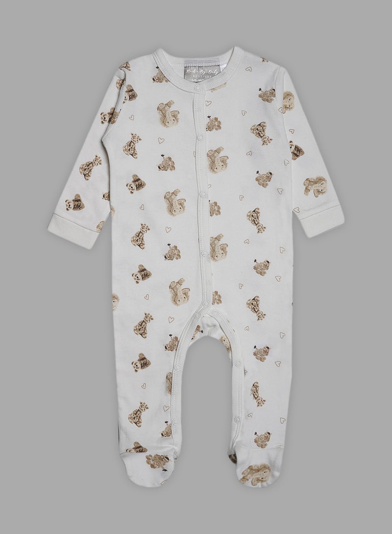 Rock-A-Bye Baby Boutique - 5 Piece Baby Combo Set Cream - Image 1