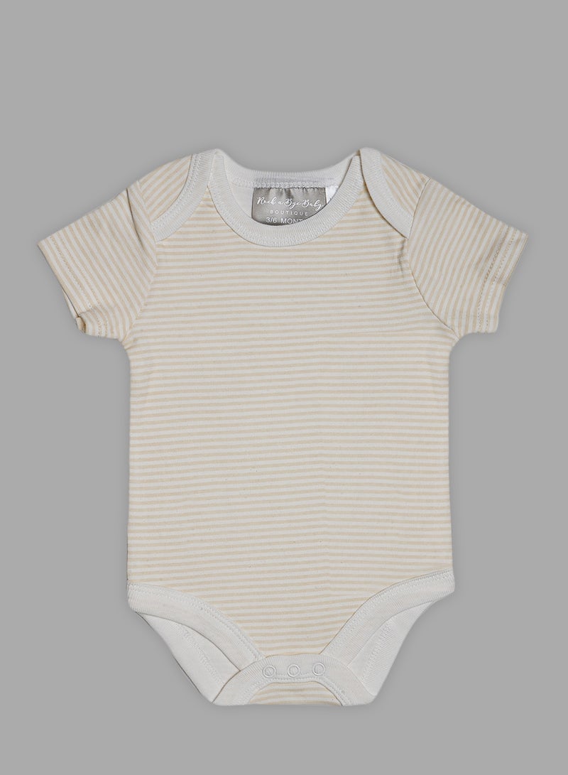 Rock-A-Bye Baby Boutique - 5 Piece Baby Combo Set Cream - Image 1