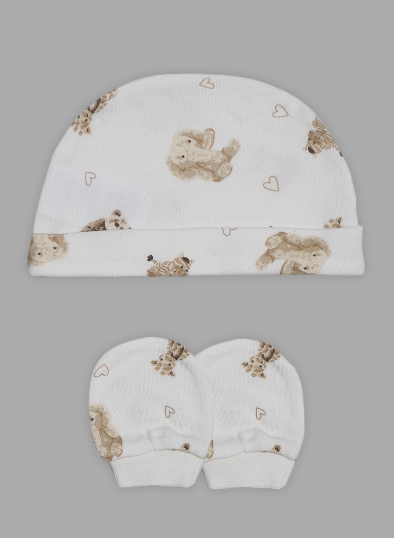 Rock-A-Bye Baby Boutique - 5 Piece Baby Combo Set Cream - Image 1