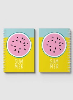 LOWHA Spiral Notebook for School or Business Note Taking with 60 Sheets Watermelon Summer Multicolour  - Image 4