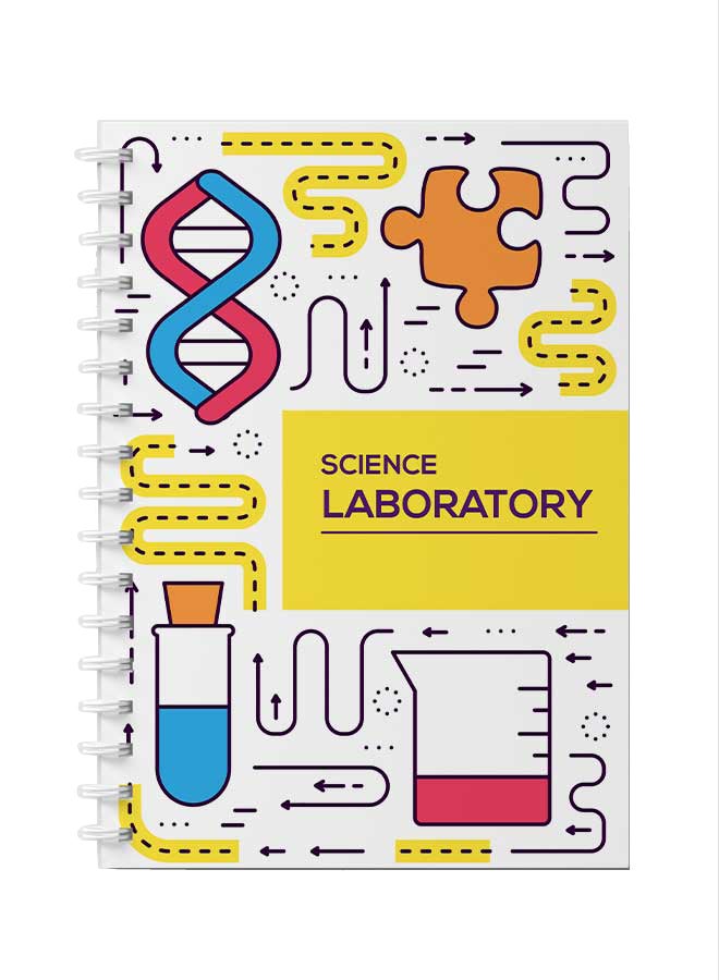LOWHA - Spiral Notebook for School or Business Note Taking with 60 Sheets Science Laboratory Art Multicolour - Image 1