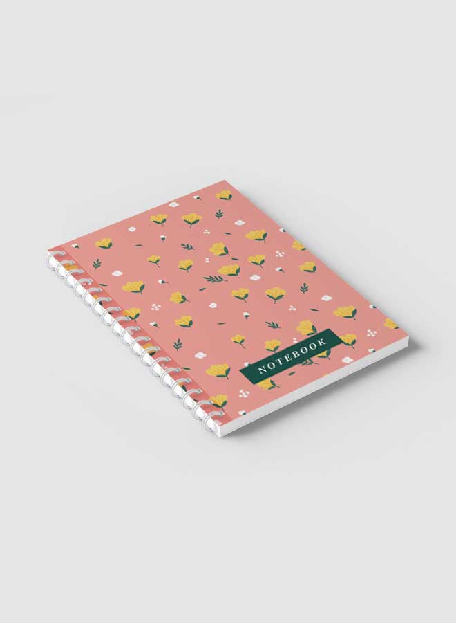 LOWHA Spiral Notebook for School or Business Note Taking with 60 Sheets Floral Multicolour - Image 2