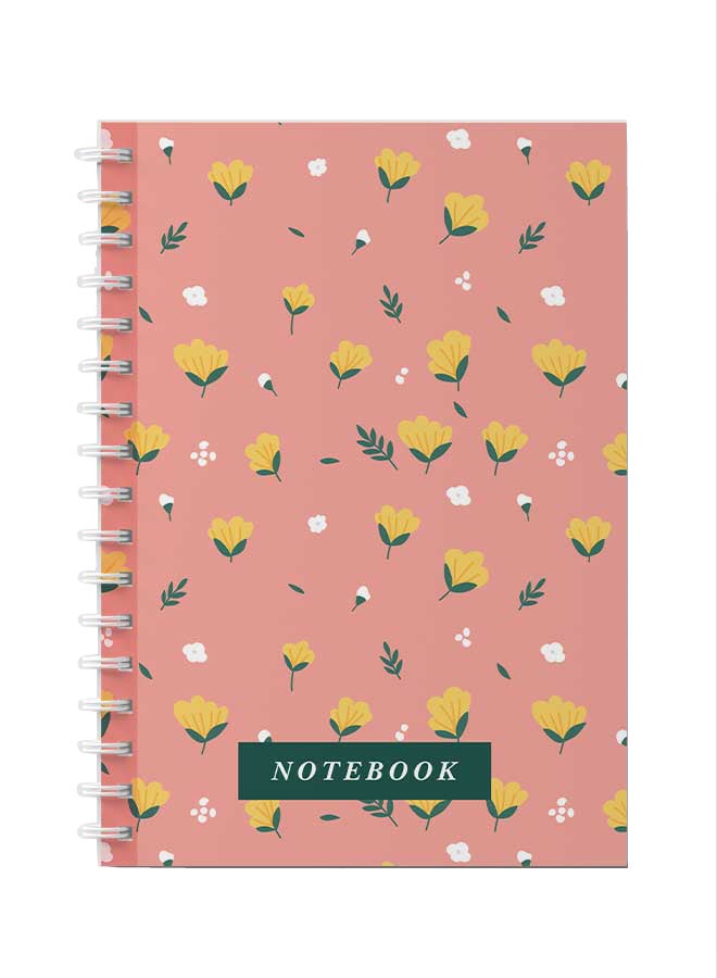 LOWHA Spiral Notebook for School or Business Note Taking with 60 Sheets Floral Multicolour - Image 1