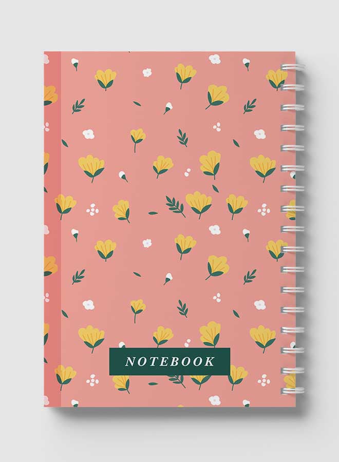 LOWHA Spiral Notebook for School or Business Note Taking with 60 Sheets Floral Multicolour - Image 5
