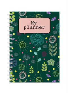 LOWHA Spiral Notebook for School or Business Note Taking with 60 Sheets Nature Theme Flowers and Sun Multicolour  - Image 1