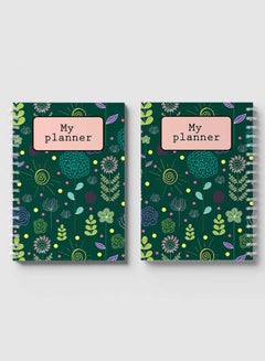 LOWHA Spiral Notebook for School or Business Note Taking with 60 Sheets Nature Theme Flowers and Sun Multicolour  - Image 4