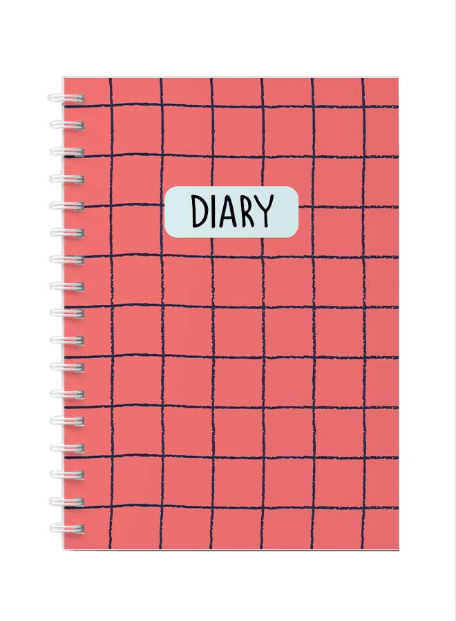 لوحة دفتر ملاحظات بسلك حلزوني للمدرسة أو تدوين ملاحظات العمل بنمط خطوط شبكية مكون من 60 ورقة متعدد الألوان - Image 1