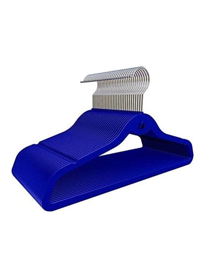 Feelings 24-Pieces Velvet Elegent Designed Hanger Set Blue 45cm 