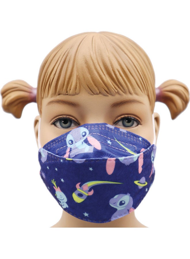 ميد ون 10 قطع من قناع الوجه KF94 للأطفال بطبعة تصميم الفضاء - Image 1