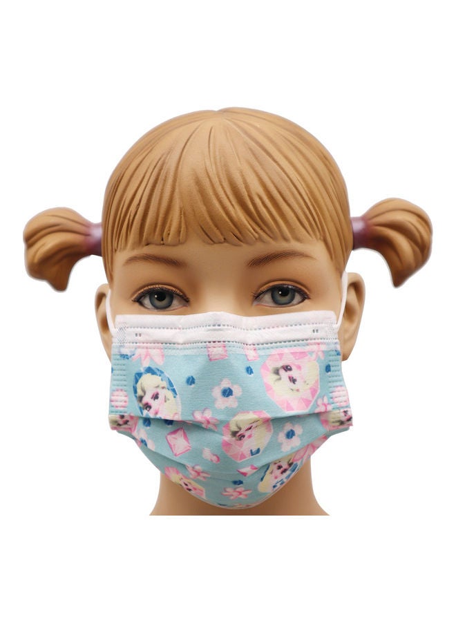ميد ون 20 قطعة من قناع الوجه من 3 طبقات للأطفال بطبعة تصميم دمية باربي - Image 1