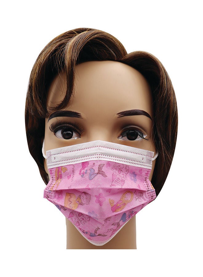 MedOne - 40-Pieces 3 Ply Face Mask For Kids Medical Blue & Mix Print School Mask For Kids - Image 1