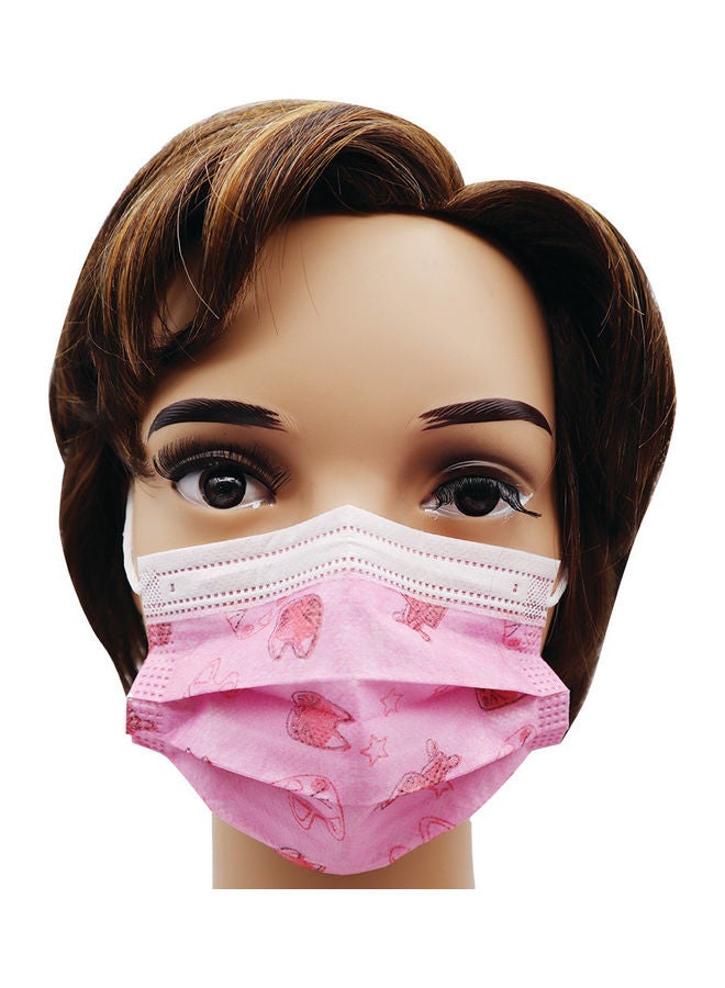 MedOne - 40-Pieces 3 Ply Face Mask For Kids Medical Blue & Mix Print School Mask For Kids - Image 1