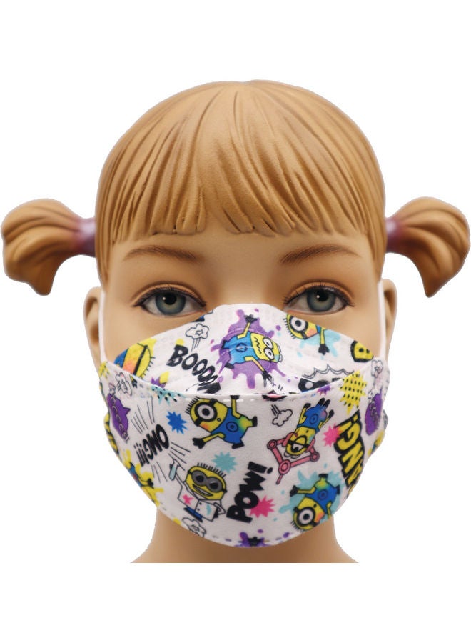 MedOne 5-Pieces KF94 Face Mask For Kids Minion Design Print - Image 1