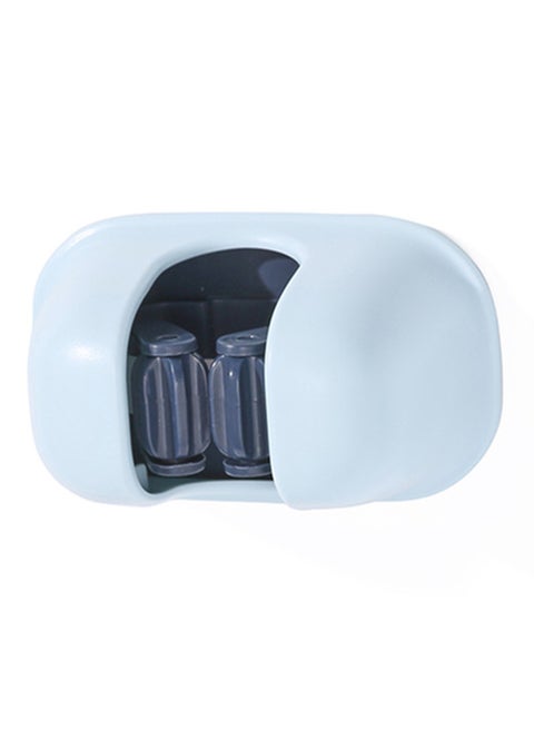 Wall Mounted Mop Strong Holder Wall Stick Space Saver and Organizer Blue 9.5 x 5.9 x 4.7cm